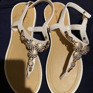 White Summer Sandals